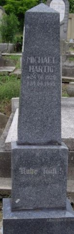 Hartig Michael 1929-1995 Grabstein